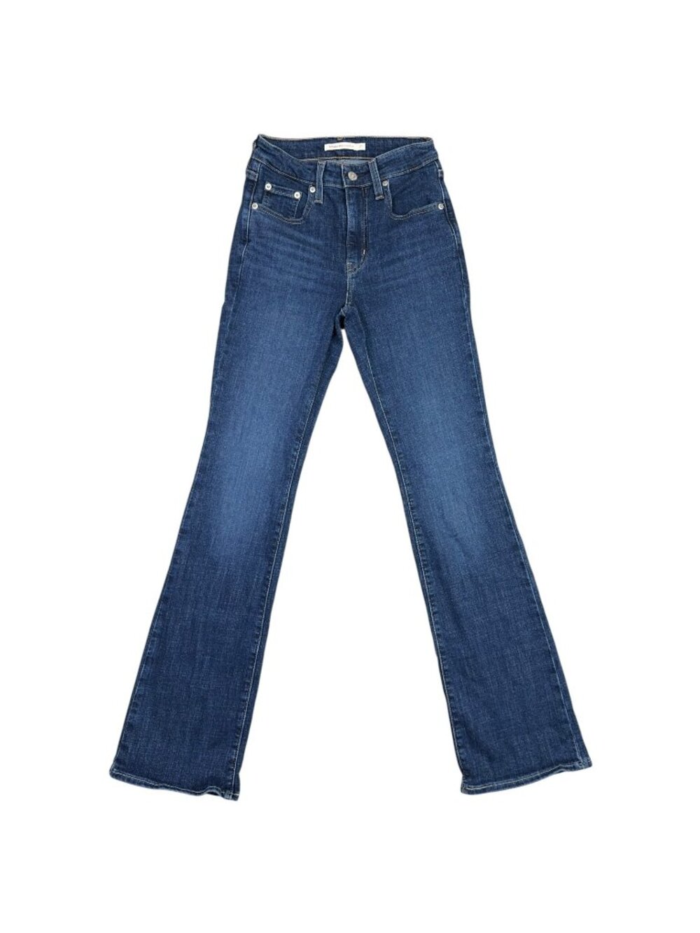 Levis 725 High Rise Bootcut Jeans Womens 25x32 Blue Denim Dark Wash 18759-0038